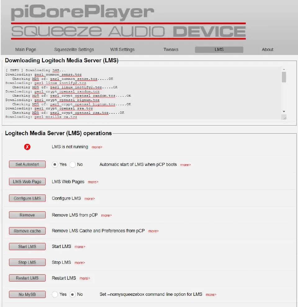 Raspberry pi 4 + piCorePlayer 7.0.0 折騰筆記