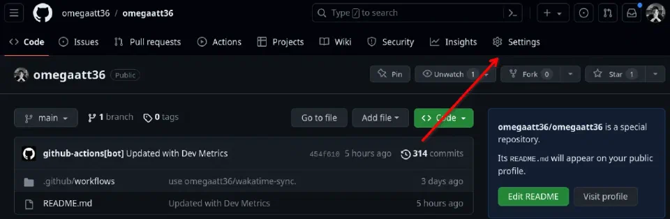 透過 WakaTime 幫助來紀錄自己做了哪些事，並製作獨特的 GitHub Profile