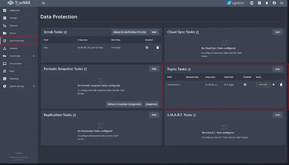 使用內建的 rsync 備份 Truenas Scale 到 Proxmox Backup Server