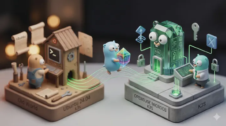 把 k3s 從 Ubuntu 搬到 OpenSUSE MicroOS，順便換上 FluxCD GitOps