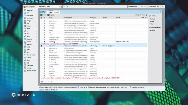 RouterOS v7.21 container + App 組合拳，你的下一台 Router 也可以是 All In One Homelab
